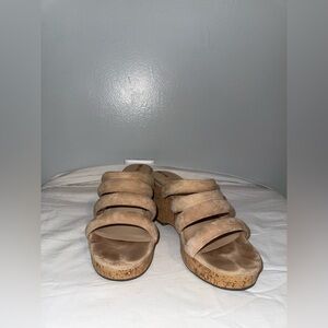 Sam Edelman Yulki Tan Suede Wedge Sandals